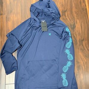 Men’s Hurley Navy Hoodie with pineapple Logo